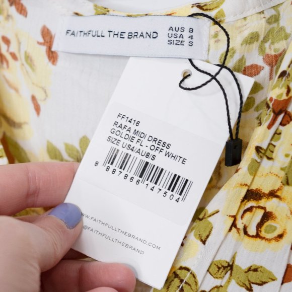 Faithfull the Brand Rafa Midi dress E33 - Picture 7 of 8